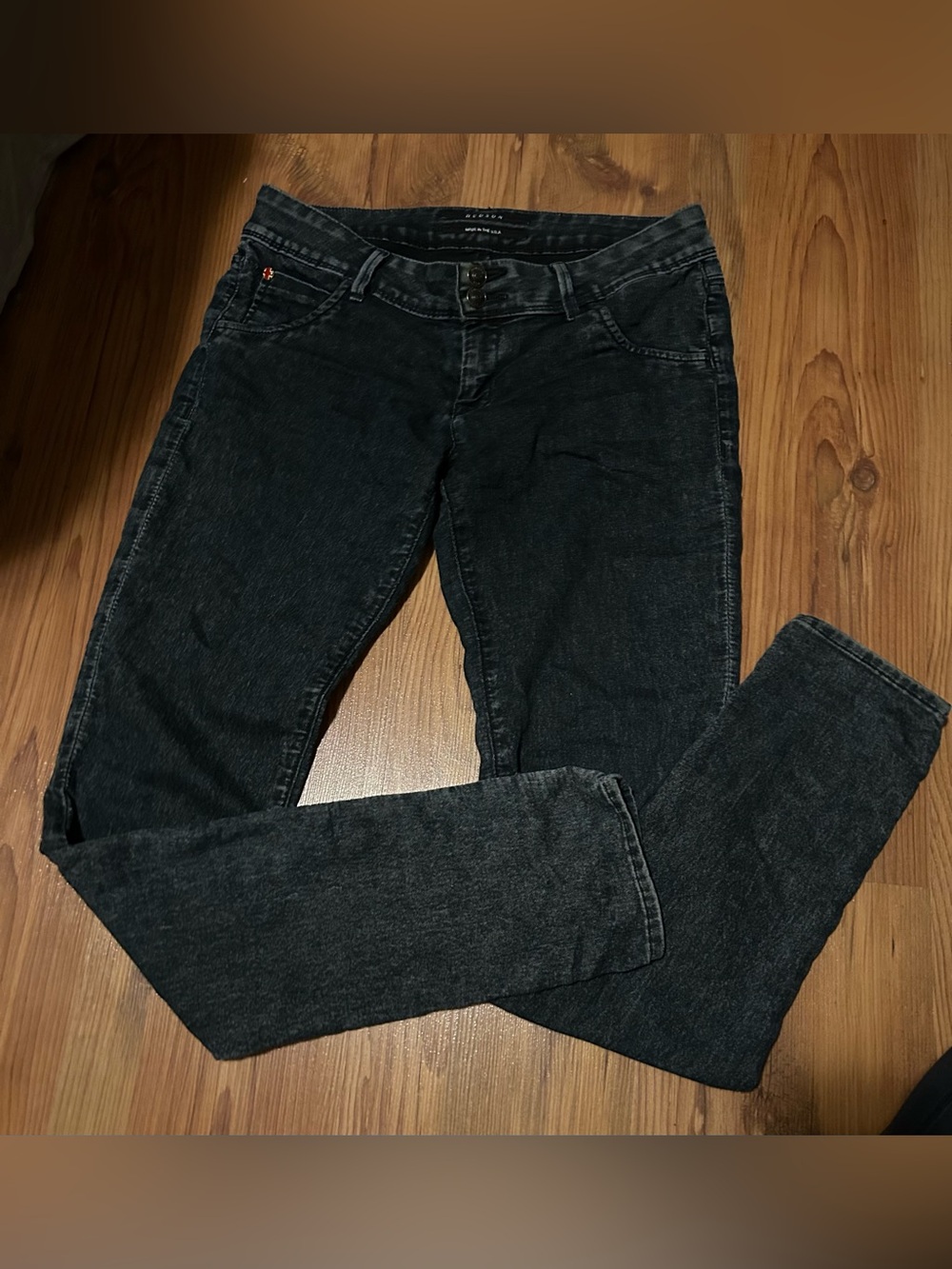 Hudson Jeans Women's Skinny Washed Black Denim